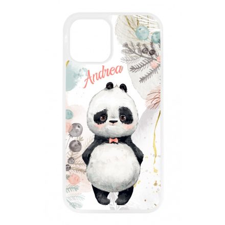 Édes kis Panda - Téli mintás iPhone 12/12 Pro tok