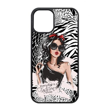 Fashion Show Girl Wild Beauty Csajos Allat mintas iPhone 12 Mini tok