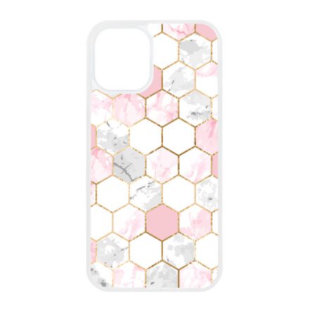 Geometric Rose Gold marvanyos marvany mintas iPhone 12 Mini tok