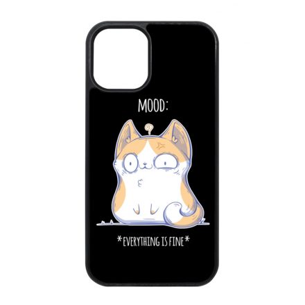 Cat Mood cicas macskas this is fine iPhone 12 Mini tok