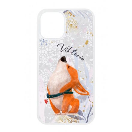 Cuki corgi kutyus - Téli mintás iPhone 12 Mini tok