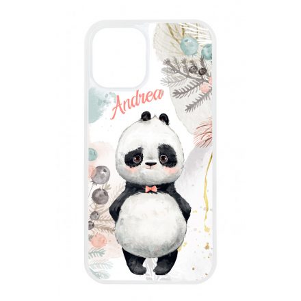 Édes kis Panda - Téli mintás iPhone 12 Mini tok