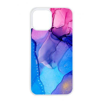 Blue Pink Gradient Ink kek rozsaszin marvanyos iPhone 12 Pro Max tok