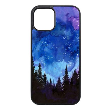 téli karácsonyi art iPhone 12 Mini fekete tok