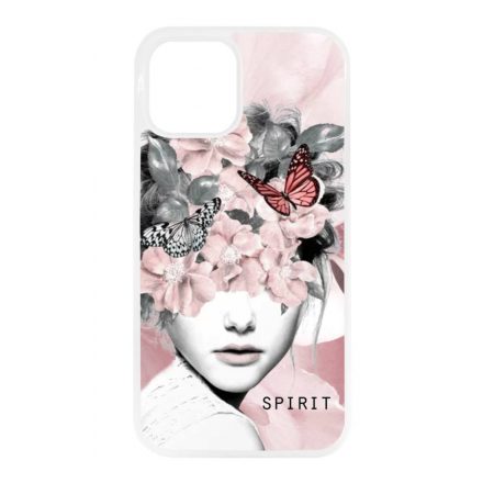 Spirit woman art tavaszi viragos ajándék nőknek valentin napra iPhone 12 Mini átlátszó tok