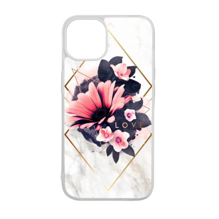 Marble Love marvany mintas viragos iPhone 13 tok