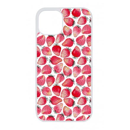 Strawberry BOOM - Eper mintás iPhone 13 tok