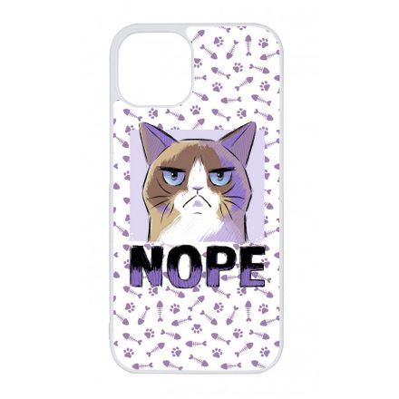 NOPE Cat Antisocial Antiszocialis Meno Trendi iPhone 13 tok