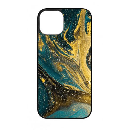 Golden Blue marvanyos marvany mintas iPhone 13 tok