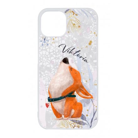 Cuki corgi kutyus - Téli mintás iPhone 13 tok