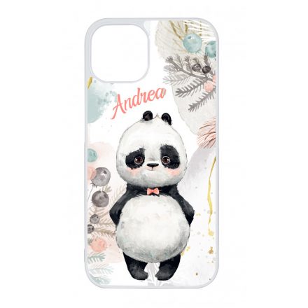 Édes kis Panda - Téli mintás iPhone 13 tok