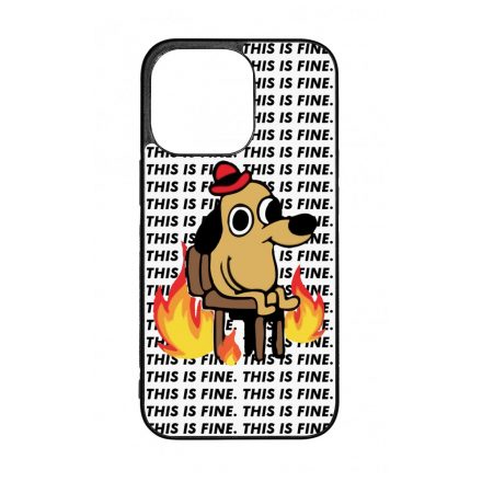 This is fine DOG kutyas meme iPhone 13 Pro tok