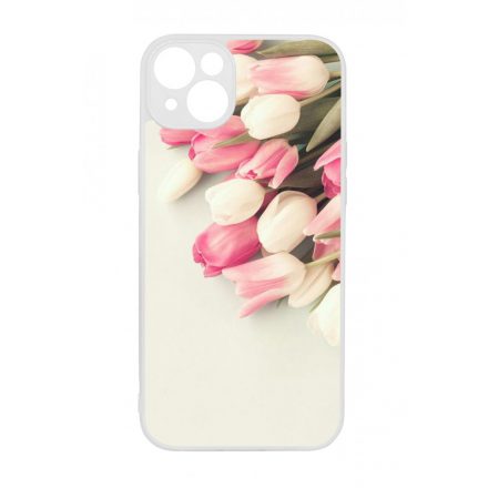 virágos tulipános tavaszi iPhone 14 Plus tok