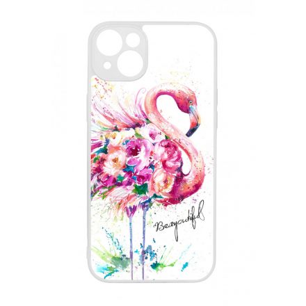 Álomszép Flamingo tropical summer nyári iPhone 14 Plus tok