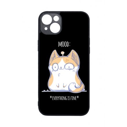 Cat Mood cicas macskas this is fine iPhone 14 Plus tok