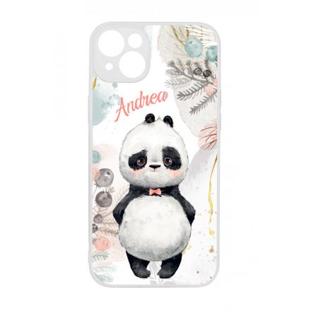 Édes kis Panda - Téli mintás iPhone 14 Plus tok