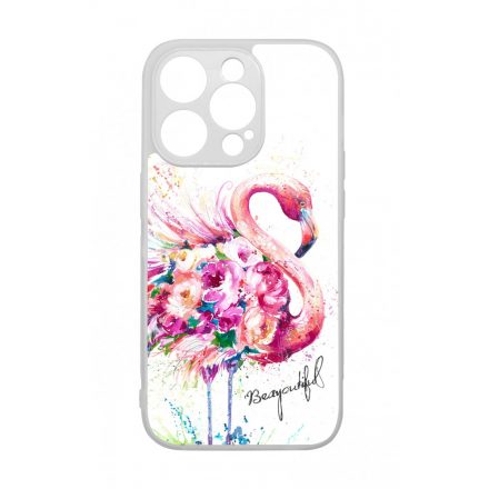 Álomszép Flamingo tropical summer nyári iPhone 14 Pro tok