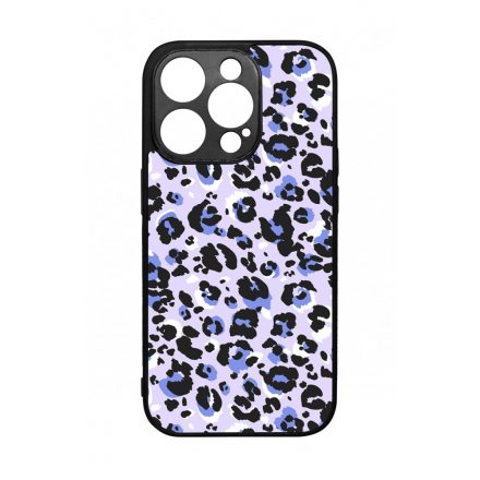 Purple Leopard Wild Beauty Csajos Allat mintas iPhone 14 Pro tok