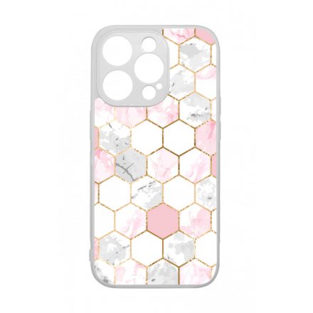 Geometric Rose Gold marvanyos marvany mintas iPhone 14 Pro tok