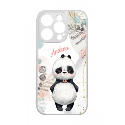 Édes kis Panda - Téli mintás iPhone 14 Pro tok