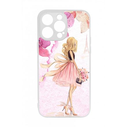 virágos fashion menyasszony párizs paris eiffel torony tavaszi iPhone 14 Pro Max tok