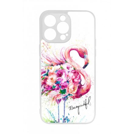 Álomszép Flamingo tropical summer nyári iPhone 14 Pro Max tok