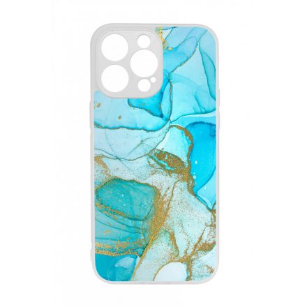 Ocean Blue Gold marvanyos marvany mintas iPhone 14 Pro Max tok