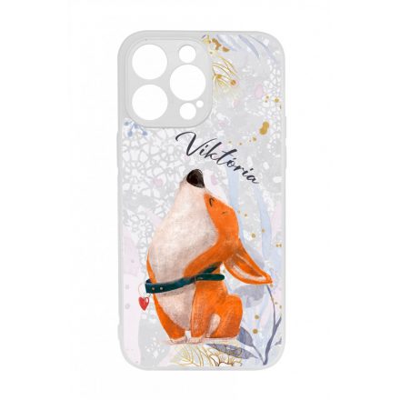 Cuki corgi kutyus - Téli mintás iPhone 14 Pro Max tok