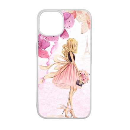 virágos fashion menyasszony párizs paris eiffel torony tavaszi iPhone 15 tok