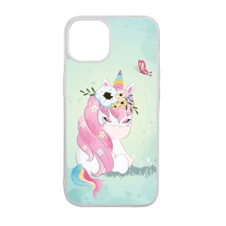 Édes unikornis és a Pillangó unicorn egyszarvú iPhone 15 tok