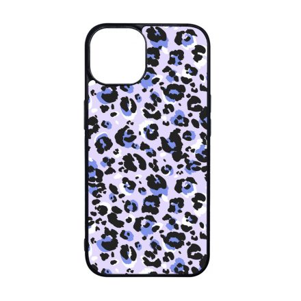 Purple Leopard Wild Beauty Csajos Allat mintas iPhone 15 tok