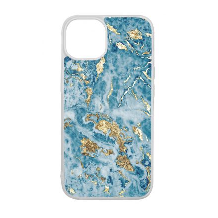 Blue Gold marvanyos marvany mintas iPhone 15 tok