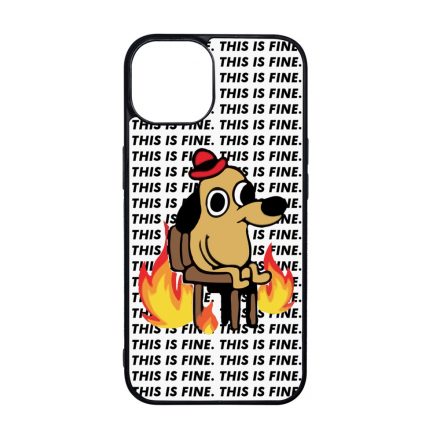 This is fine DOG kutyas meme iPhone 15 tok