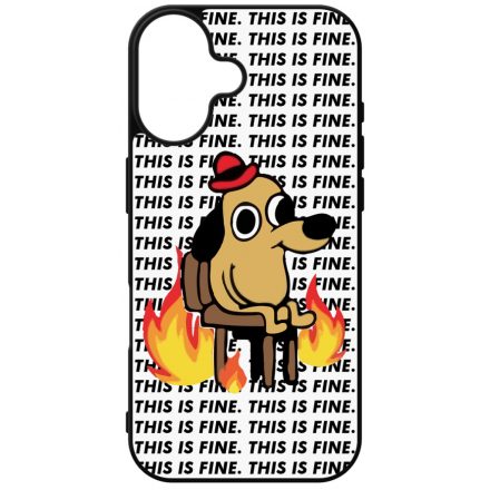 This is fine DOG kutyas meme iPhone 16 tok