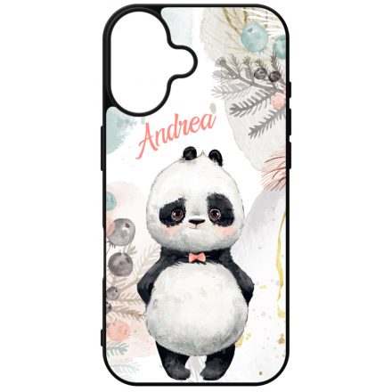 Édes kis Panda - Téli mintás iPhone 16 tok