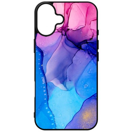 Blue Pink Gradient Ink kek rozsaszin marvanyos iPhone 16 Plus tok