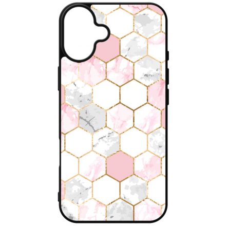 Geometric Rose Gold marvanyos marvany mintas iPhone 16 Plus tok