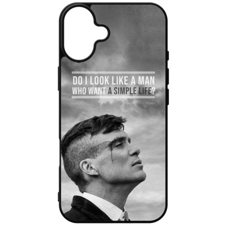 Tommy Shelby simple life idezet peaky blinders iPhone 16 Plus tok