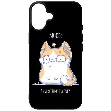 Cat Mood cicas macskas this is fine iPhone 16 Plus tok