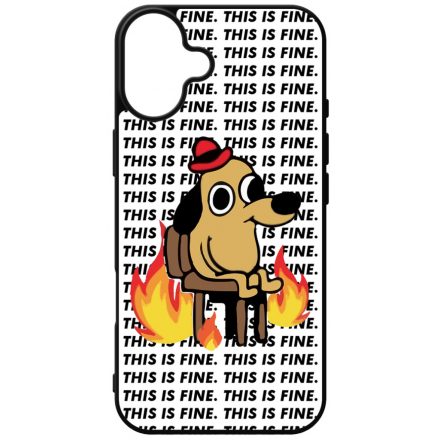 This is fine DOG kutyas meme iPhone 16 Plus tok