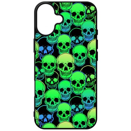 Green Skulls - Halloween iPhone 16 Plus tok