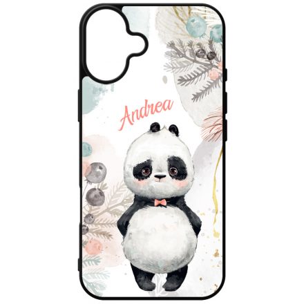 Édes kis Panda - Téli mintás iPhone 16 Plus tok