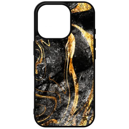 Luxury Golden Black marvanyos marvany mintas iPhone 16 Pro tok