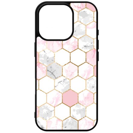 Geometric Rose Gold marvanyos marvany mintas iPhone 16 Pro tok