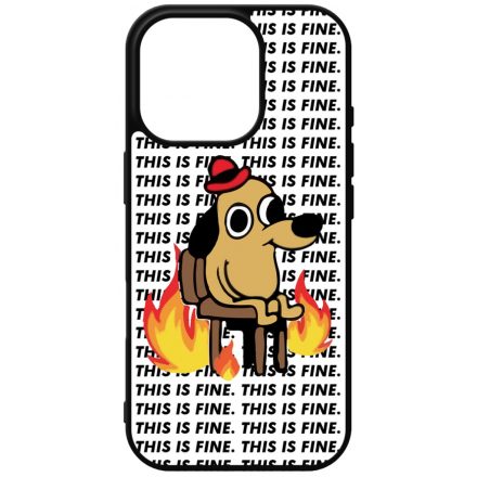 This is fine DOG kutyas meme iPhone 16 Pro tok