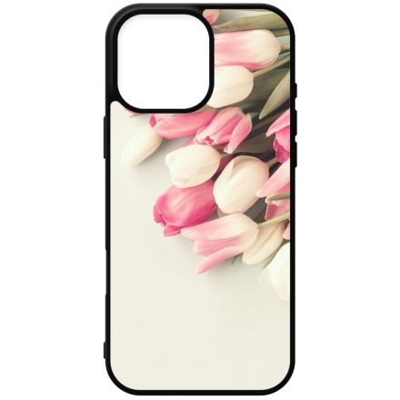 virágos tulipános tavaszi iPhone 16 Pro Max tok