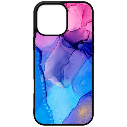 Blue Pink Gradient Ink kek rozsaszin marvanyos iPhone 16 Pro Max tok