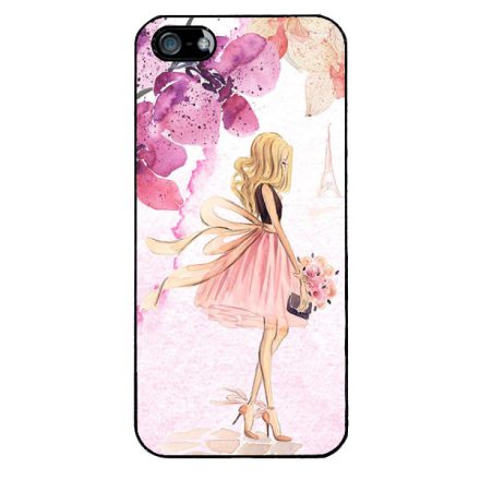 virágos fashion menyasszony párizs paris eiffel torony tavaszi iPhone 5/5s/SE (2016) tok