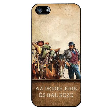 bud spencer és terence hill az ördög jobb és bal keze iPhone 5/5s/SE fekete tok