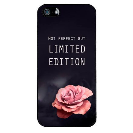 i am Not Perfect But Limited edition viragos rose rozsas iPhone 5/5s/SE fehér tok